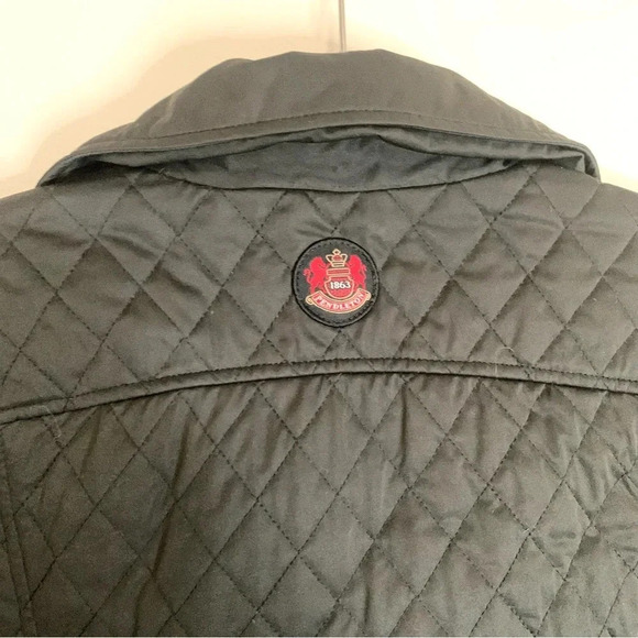 Pendleton Quilted Equestrian Black  Jacket with Plaid Lining S - Picture 6 of 12